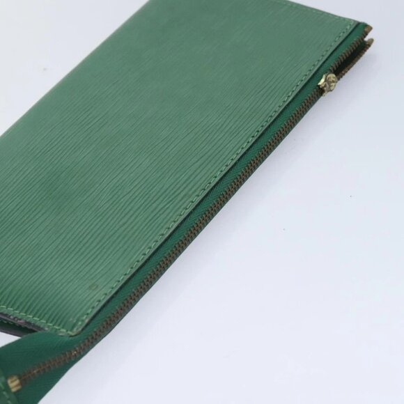 LOUIS VUITTON Epi Pochette Accessoires Pouch Green M52984 LV Auth 65519 - Picture 13 of 13